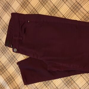 Tinsel wine red women's pants. Size 29.